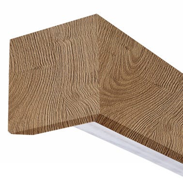 Bricomart KIT RAIL + EMBELLECEDOR PUERTA CORREDERA ACABADO VINILO CASTAÑO Descuento por venta flash