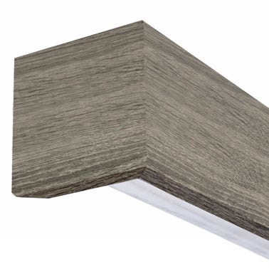 Bricomart KIT RAIL + EMBELLECEDOR PUERTA CORREDERA LISA MELAMINA GRIS T Ofertas especiales