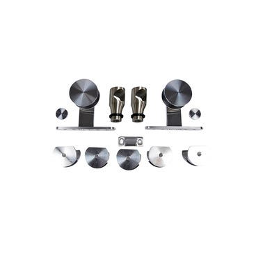 Bricomart RAIL + EMBELLECEDOR ACERO PTA MADERA