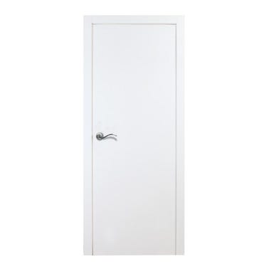 Bricomart PUERTA ABATIBLE EN BLOCK MELAMINA BLANCA 92 5CM CIEGA IZQUIERDA