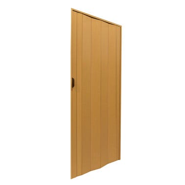 Bricomart PUERTA PLEGABLE PVC MADERA CLARA 84 CM Rebajas de fábrica