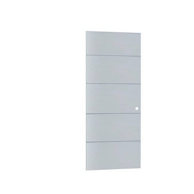 Bricomart PUERTA CORREDERA DE CRISTAL MIAMI ANCHO 73 CM PARA TAPETA