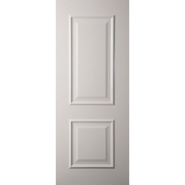 Bricomart PANEL PUERTA ACORAZADA CARA EXTERIOR ALUMINIO BLANCO 2 CUADROS Precio ultrabajo