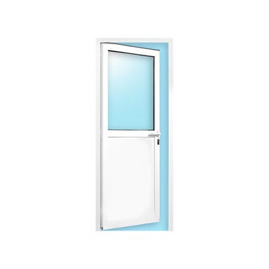 Bricomart BALCONERA ALUMINIO ABATIBLE BLANCA CON CERRADURA 80X200CM Último día