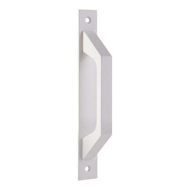 Bricomart ASA TIRADOR DE ALUMINIO CON PLACA BLANCO