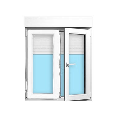 Bricomart VENTANA PVC OSCILOBATIENTE CON PERSIANA BLANCA 100X125CM Rebajas de fábrica