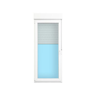 Bricomart BALCONERA PVC PRACTICABLE CON PERSIANA BLANCA 90X218CM IZQUIERDA