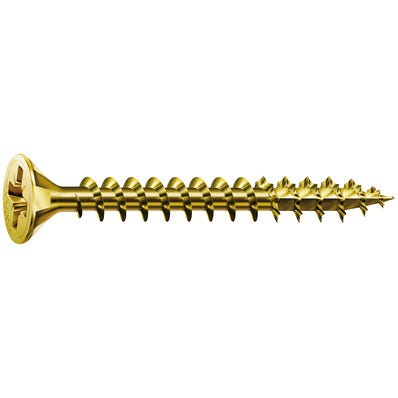 Bricomart TORNILLOS TIRAFONDO PARA MADERA BICROMATADOS 5X80MM. 125UDS