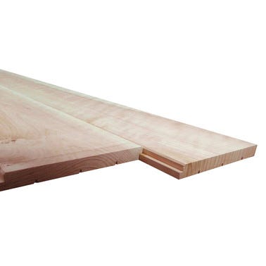 Bricomart TABLA DE ABETO TECHO SOLAPADA 1 9X18X250 CM 5 UDS