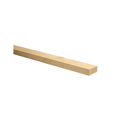 Bricomart LISTON DE ABETO SIN CEPILLAR 2400X25X25MM