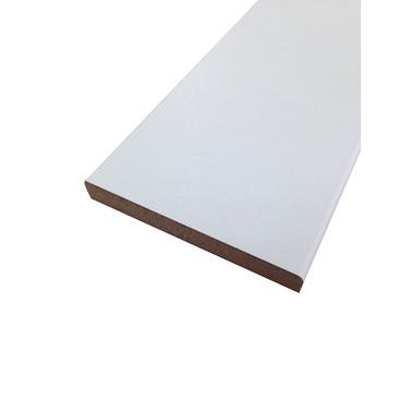 Bricomart MOLDURA JAMBA MELAMINA BLANCO 2250 X 70 X 10 MM