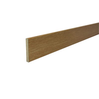 Bricomart MOLDURA JAMBA MELAMINA ROBLE 2550 X 70 X 10 MM