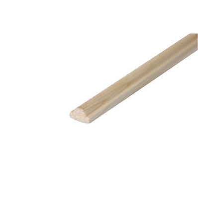 Bricomart MOLDURA JAMBA MADERA ABETO NATURAL 2400 X 14 X 8 MM