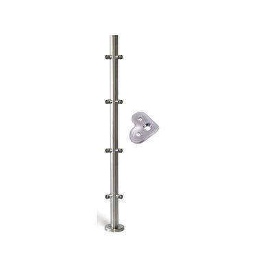Bricomart POSTE ANGULO ACERO INOXIDABLE PARA VARILLA En oferta