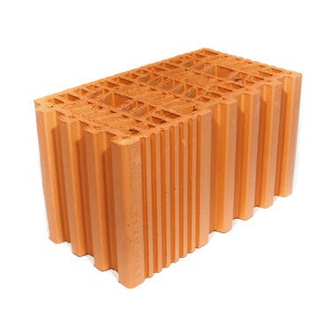 Bricomart BLOQUE LADRILLO TERMOCERÁMICO ESQUINA 34X19X19 CM
