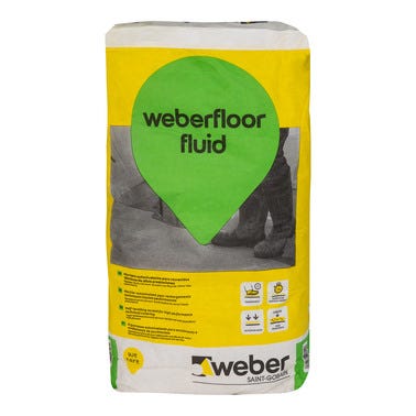 Bricomart MORTERO AUTONIVELANTE WEBERFLOOR FLUID 8-50MM 25 KG Envío gratis
