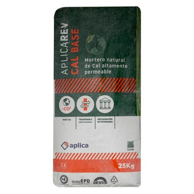 Bricomart MORTERO BASE CAL APLICAREV 25 KG BLANCO Envío internacional gratuito