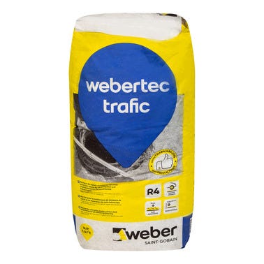 Bricomart MORTERO MICROHORMIGÓN RÁPIDO WEBERTEC TRAFIC 25 KG En oferta