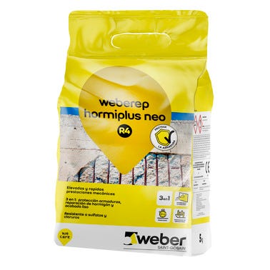 Bricomart MORTERO REPARADOR R4 WEBEREP HORMIPLUS NEO 5 KG Descuento por venta flash