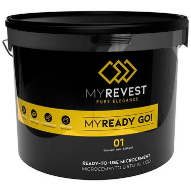 Bricomart MICROCEMENTO DECORATIVO MYREADY GO01 GRIS 8 KG