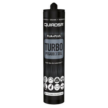 Bricomart ADHESIVO SELLADOR TURBO QUIADSA 290ML MARRON Promoción trimestral