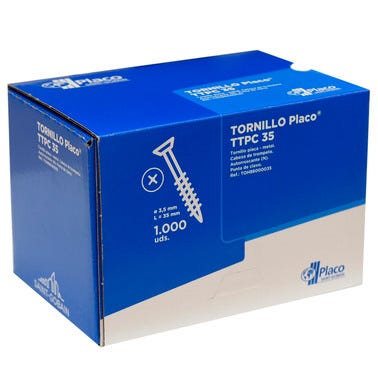 Bricomart TORNILLOS AUTORROSCANTE PLACA/CHAPA PLACO TTPC 3 5X35 MM 1000 UDS Envío gratis