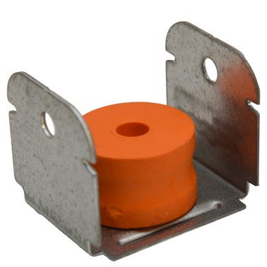 Bricomart SOPORTE AMORTIGUADOR VISCOREN PARA PERFIL DE TECHO TC47 25-60 KG 25 UDS Precio de fábrica
