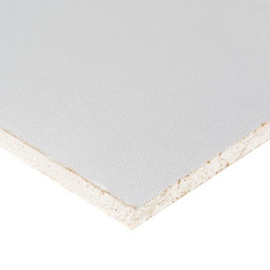 Bricomart PLACA TECHO YESO LAMINADO VINILO RECTO-A 120X60X0 9 CM 6 UDS Ofertas especiales