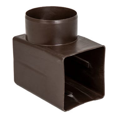 Bricomart CAZOLETA EPDM SALIDA HORIZONTAL CUADRADA 100X100 MM Último día