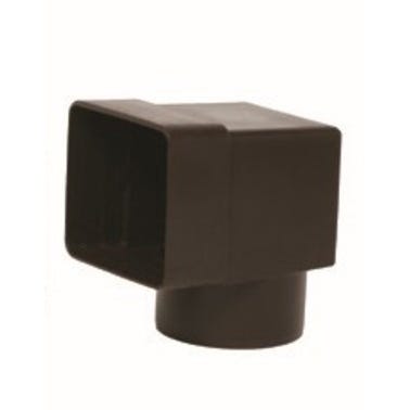 Bricomart UNIÓN ANGULAR PARA CAZOLETA HORIZONTAL CUADRADA D100 MM Promoción trimestral
