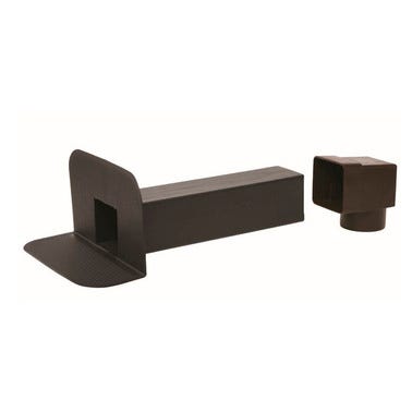 Bricomart UNIÓN ANGULAR PARA CAZOLETA HORIZONTAL CUADRADA D100 MM Promoción trimestral
