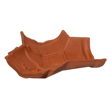 Bricomart CABALLETE 3 AGUAS PARA TEJA MIXTA CLASICO ROJO En oferta