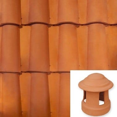 Bricomart CHIMENEA PARA TEJA S10 ROJO Rebajas online
