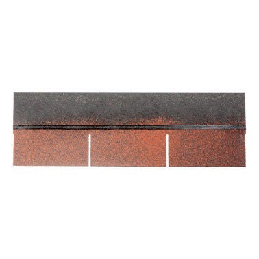 Bricomart TÉGOLA ASFÁLTICA CORTE RECTO ROJO 3 M2