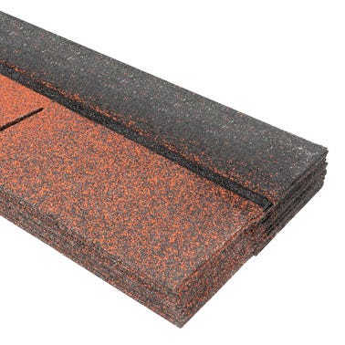 Bricomart TÉGOLA ASFÁLTICA CORTE RECTO ROJO 3 M2 Descuentos del mes