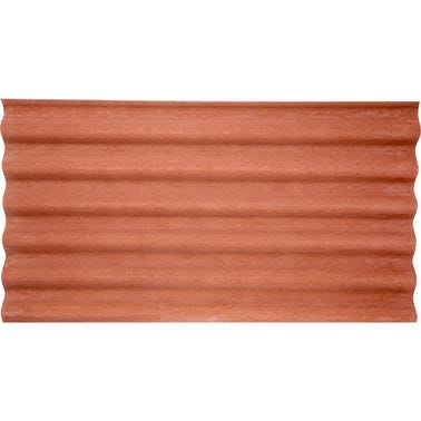 Bricomart PLACA FIBROCEMENTO EURONIT GRANONDA ROJO RÚSTICO ARCILLA 2X1 1 M Grandes descuentos