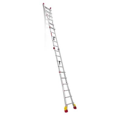Bricomart ESCALERA METÁLICA MULTIPOSICIÓN DE ALUMINIO 12+12 PELDAÑOS Ofertas