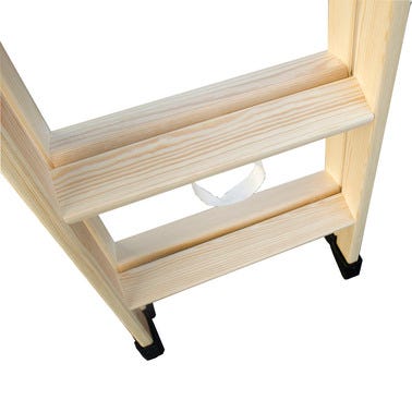 Bricomart ESCALERA DE MADERA 5 +5 PELDAÑOS Rebajas de fábrica