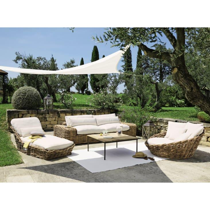 Maisons du Monde St Tropez - Sofá de 1/2 plazas de ratán Tienda de fábrica