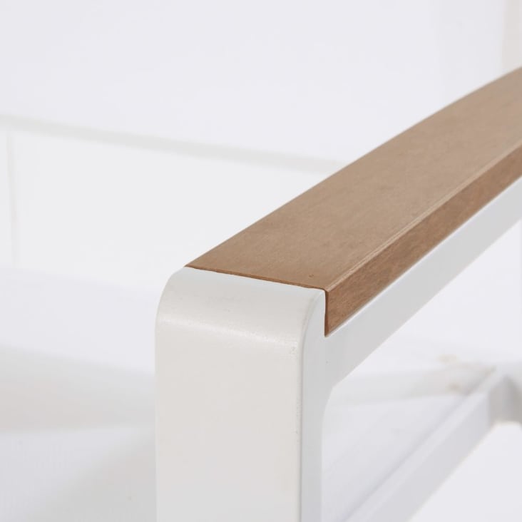 Maisons du Monde Fuji - Silla de jardín de aluminio blanco Ventas relámpago