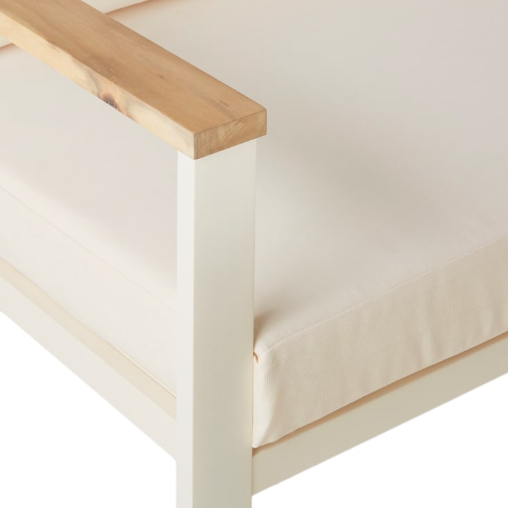 Maisons du Monde Ezra - Salón de exterior de 8 plazas de aluminio y poliéster reciclado beige Último día