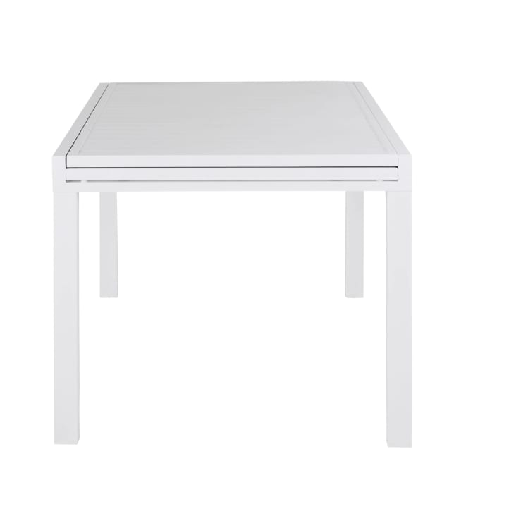 Maisons du Monde Extenso - Mesa de jardín extensible de aluminio blanco para 6/12 personas L. 135/270 Solo hoy