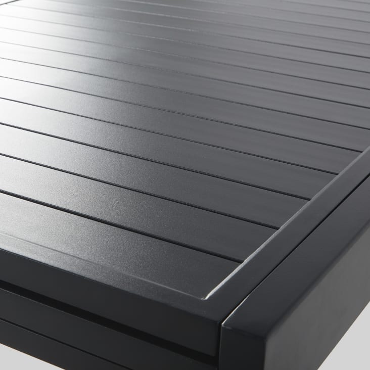 Maisons du Monde Extenso - Mesa extensible de aluminio gris antracita 6/12 personas 135/270 cm Oferta especial de fábrica