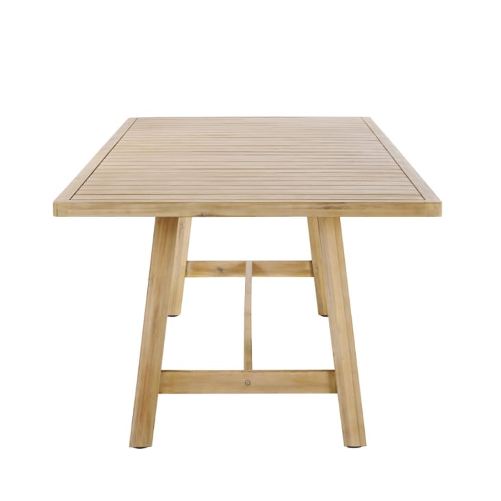 Maisons du Monde Barcares BUSINESS - Mesa profesional de acacia efecto teca blanca 6/8 personas 230 cm Solo queda un día