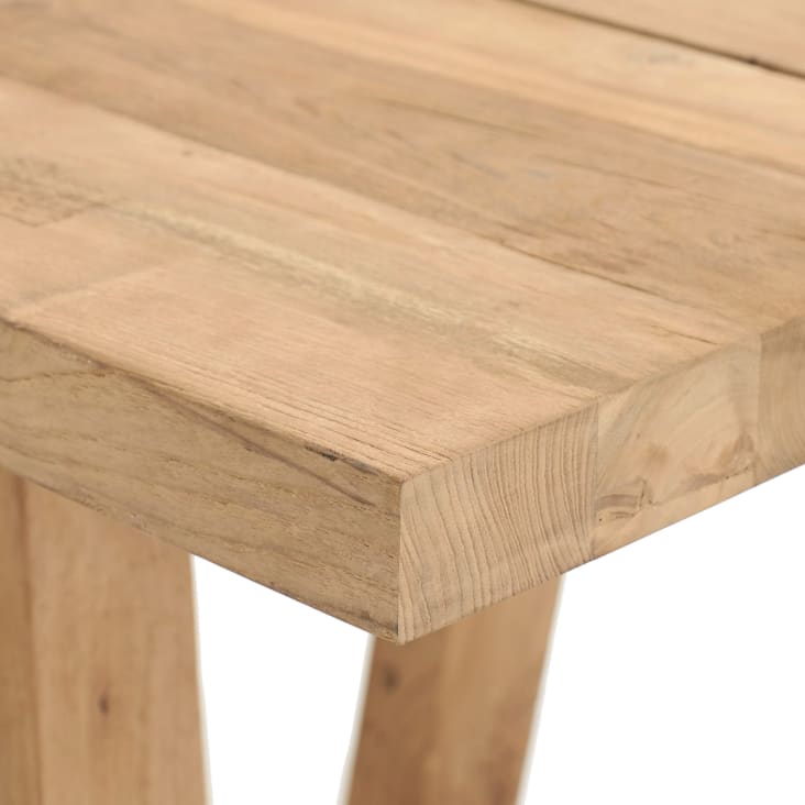 Maisons du Monde Tecka - Mesa de jardín de teca reciclada 12/14 personas L.300 Envío internacional gratuito