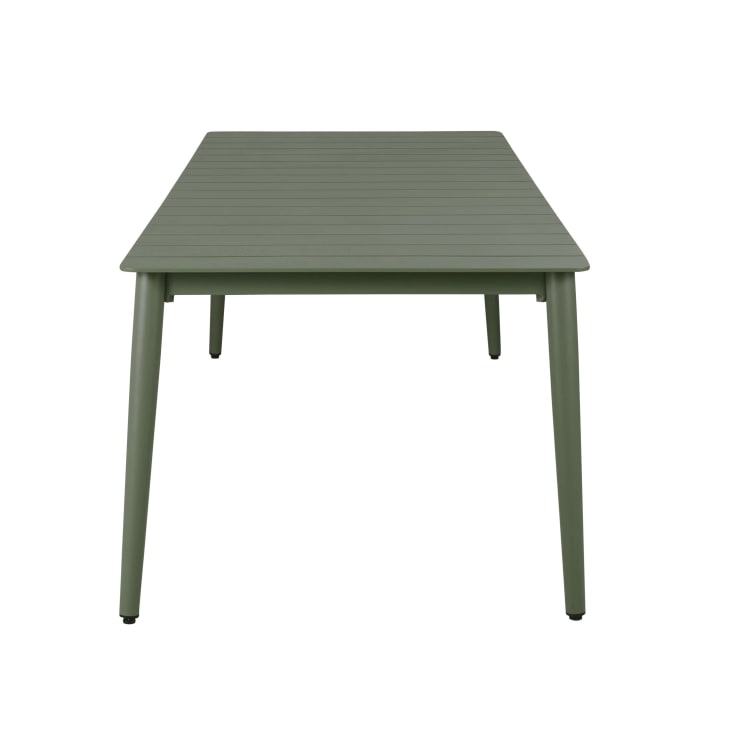 Maisons du Monde Lidy - Conjunto de mesa y 8 sillas de jardín de verde caqui y resina beige Grandes ahorros