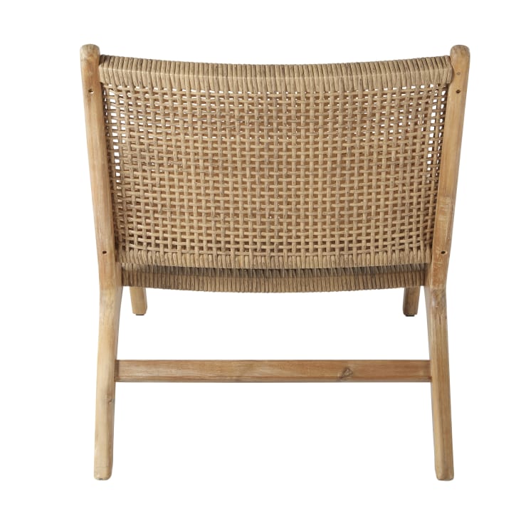 Maisons du Monde Nairobi - Sillón de jardín de resina trenzada y acacia maciza En línea
