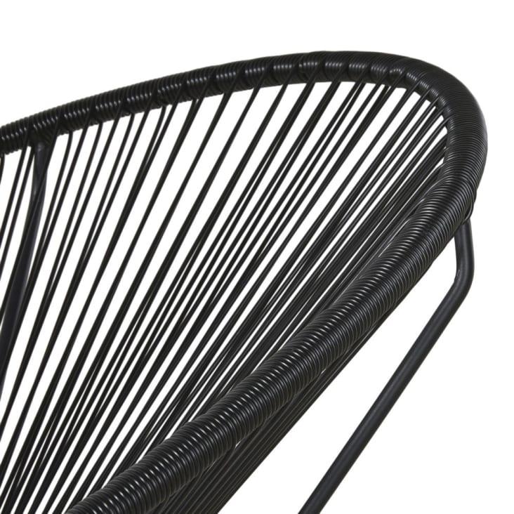 Maisons du Monde Copacabana - Sillón de jardín redondo de resina negra Rebajas