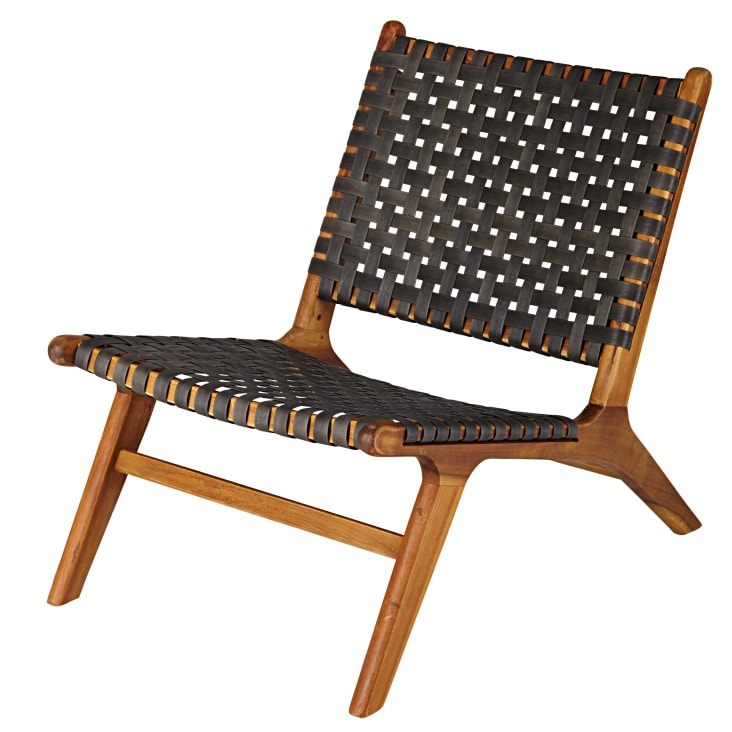 Maisons du Monde Nairobi - Silla de jardín de acacia maciza y resina trenzada Ofertas