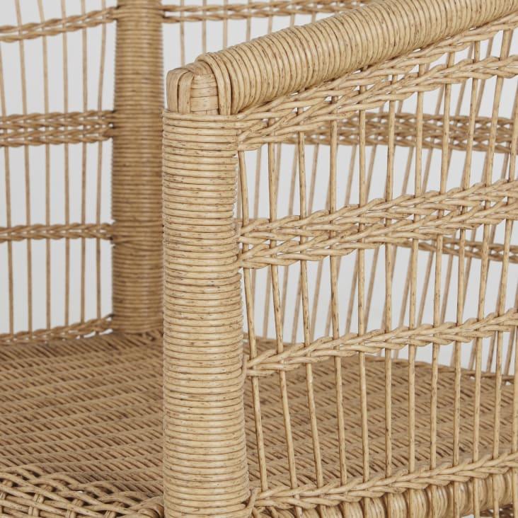 Maisons du Monde Malawi - Sillón de jardín de resina reciclada imitación ratán Liquidación